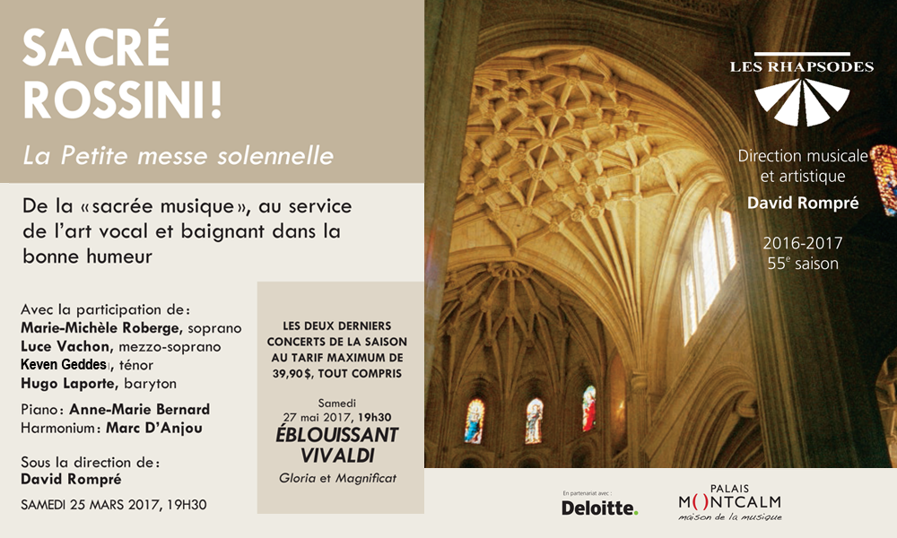 Concert Sacré Rossini!, 25 mars 2017.
